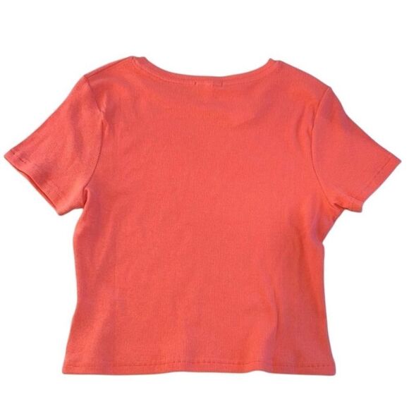 Derek Heart Women’s Cropped Short Sleeve Ribbed Top Shirt 2-Pack Size XL - Picture 4 of 7